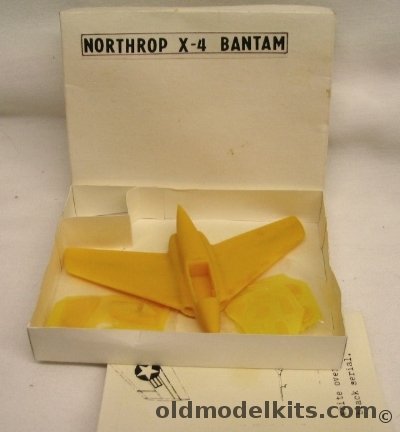 Unknown 1/72 Northrop X-4 Bantam plastic model kit